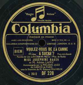 Josephine Baker - Voulez-Vous De La Canne A Sucre? / Dis-Moi Joséphine? album cover