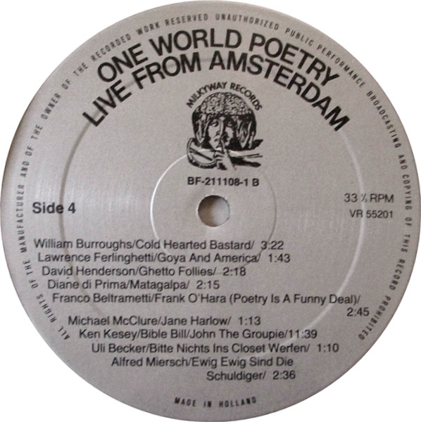 Various - One World Poetry | Milkyway Records (BF-211108-1A/B) - 8