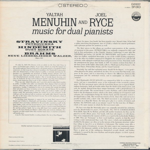 télécharger l'album Yaltah Menuhin, Joel RyceMenuhin - Music for Dual Pianists
