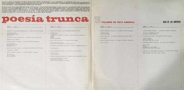 lataa albumi Various - Poesía Trunca