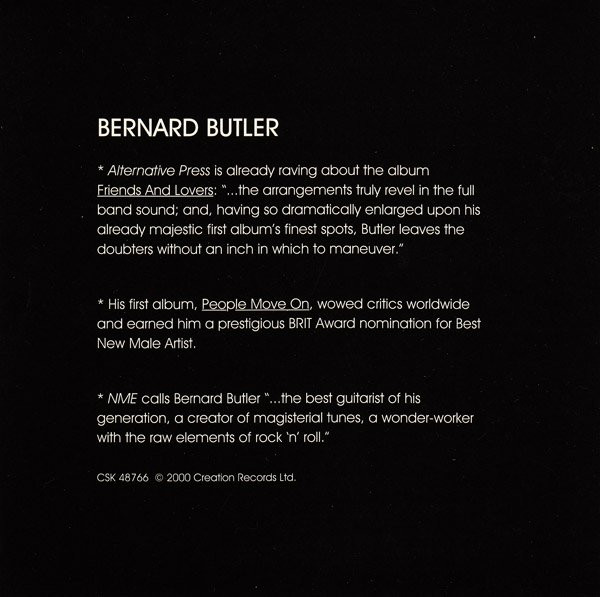 ladda ner album Bernard Butler - Id Do It Again If I Could