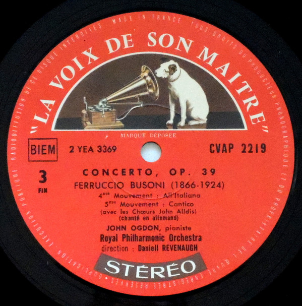 lataa albumi Busoni, John Ogdon, Royal Philharmonic Orchestra, Daniell Revenaugh - Piano Concerto disque 2