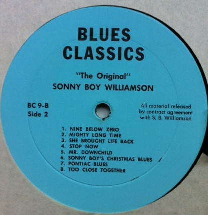 Album herunterladen The Original Sonny Boy Williamson - Blues Classics By The Original Sonny Boy Williamson
