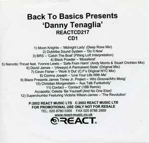 Danny Tenaglia – Back To Basics Presents Danny Tenaglia (2002, CDr