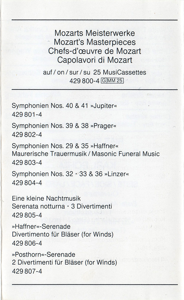 baixar álbum Wolfgang Amadeus Mozart, Lear, Peters, Wunderlich, FischerDieskau, Crass, Berliner Philharmoniker, Karl Böhm - Die Zauberflöte The Magic Flute Szenen Und Arien Highlights