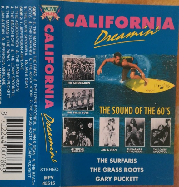 California Dreamin' • The Sound Of The 60's (1992, Cassette) - Discogs