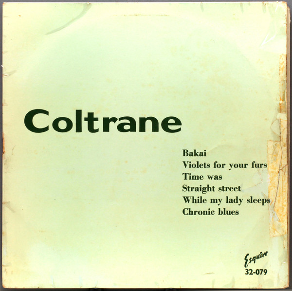 John Coltrane – Coltrane (1957, Vinyl) - Discogs