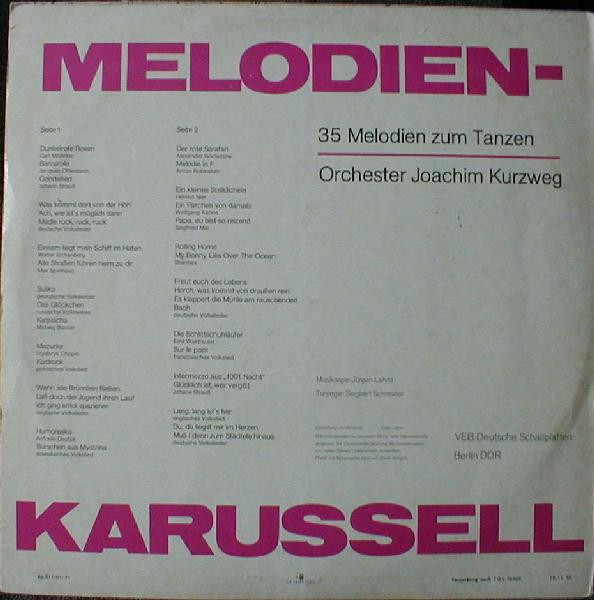 lataa albumi Orchester Joachim Kurzweg - Melodien Karussell