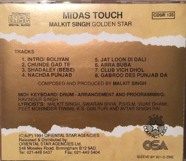 ladda ner album Malkit Singh - Midas Touch