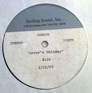 Change – A Lover's Holiday (1980, Acetate) - Discogs