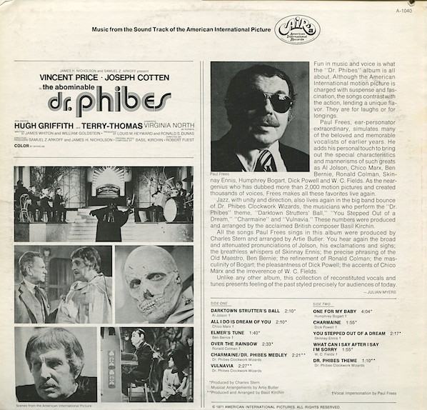 last ned album Basil Kirchin - The Abominable Dr Phibes Original Motion Picture Score