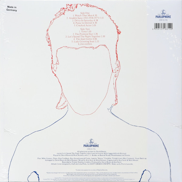 David Bowie - Aladdin Sane | Parlophone (DBAS 50) - 3