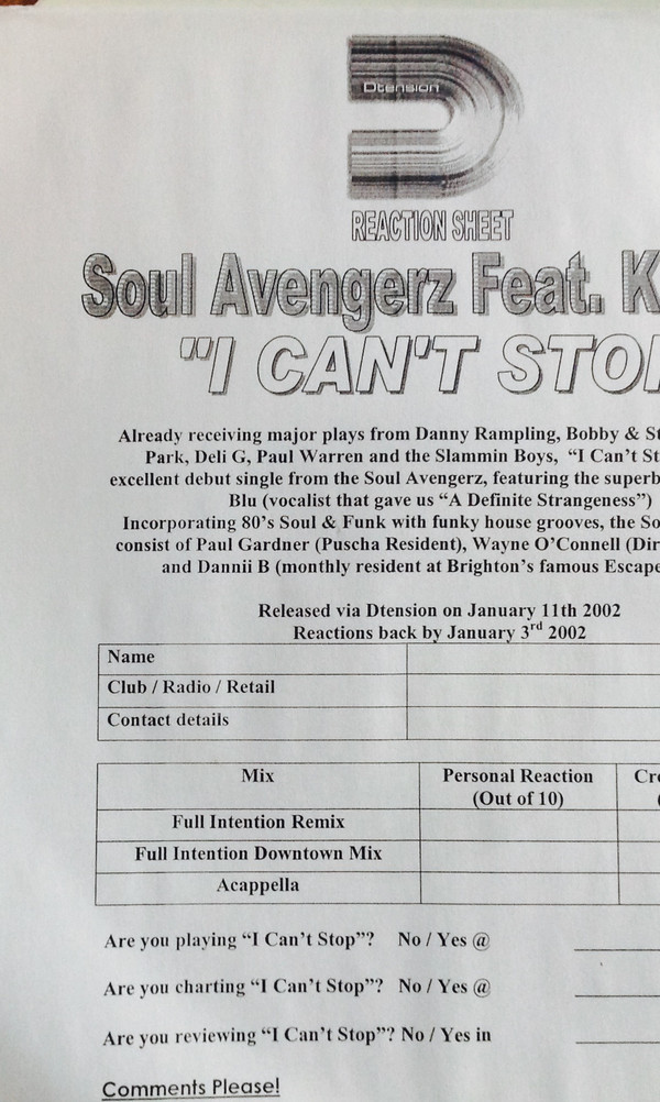 baixar álbum Soul Avengerz Feat Kat Blu - I Cant Stop