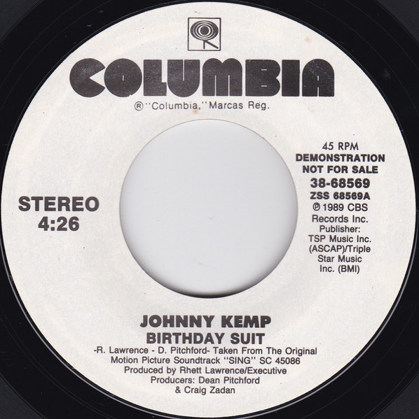 Johnny Kemp – Birthday Suit (1989, Vinyl) - Discogs