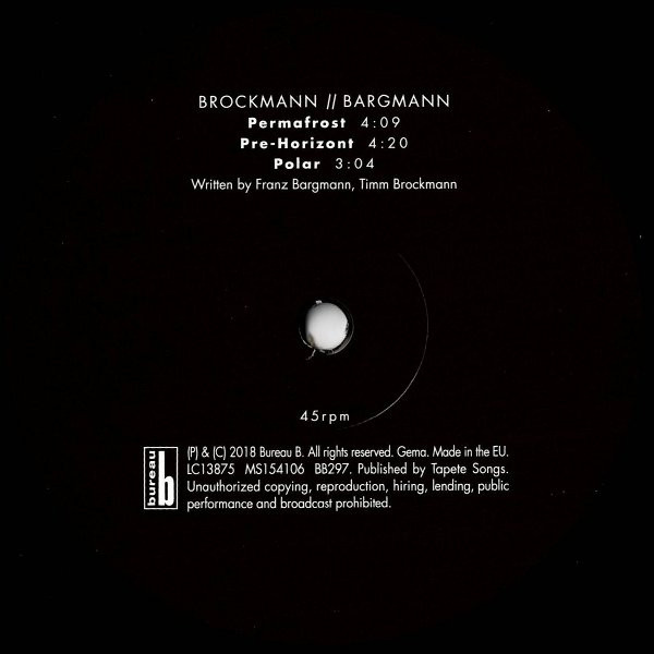 Esmark / Brockmann , Bargmann - Rudiments / Permafrost, Pre-Horizont, Polar | Bureau B (BB297) - 2