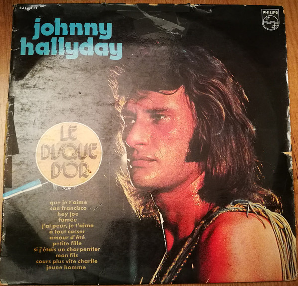 Le disque d'or de johnny hallyday vinyle couleur rouge de Johnny Hallyday,  33T chez fanfan - Ref:114264637