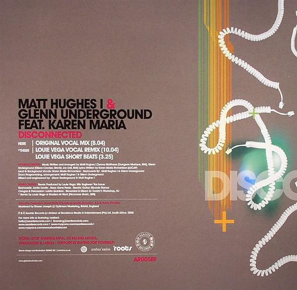 ladda ner album Matt Hughes I & Glenn Underground Feat Karen Maria - Disconnected