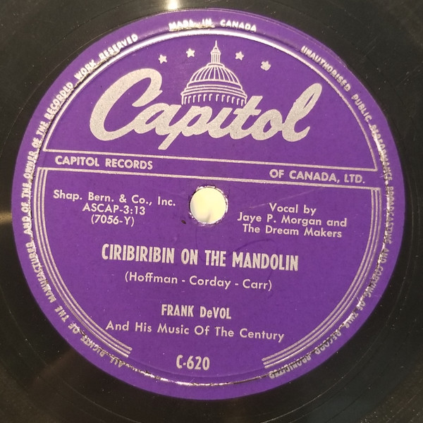 baixar álbum Frank DeVol & His Music Of The Century - Ciribiribin On The Mandolin Chapel Of The Roses