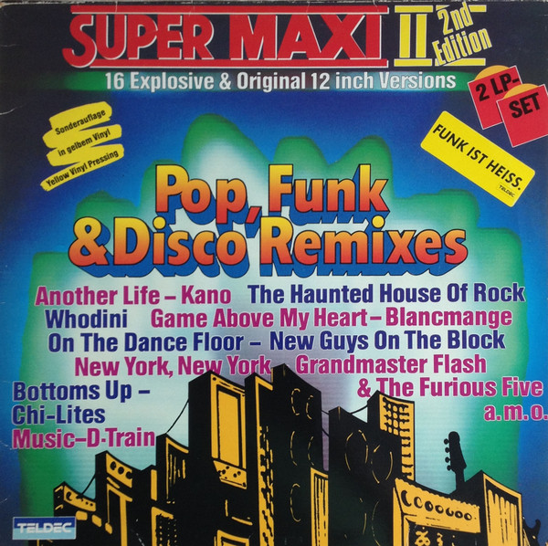 Super Maxi II (Pop, Funk & Disco Remixes) (1983, Yellow, Vinyl) - Discogs