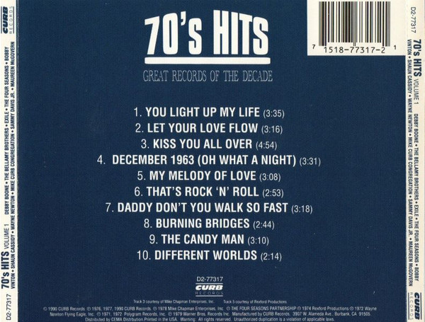 baixar álbum Various - 70s Hits Great Records Of The Decade Volume 1
