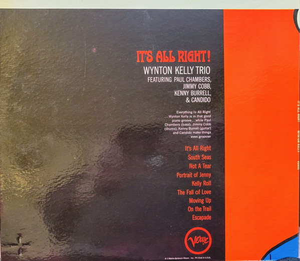 Wynton Kelly Trio – It's All Right! (1964, Gatefold, Vinyl) - Discogs