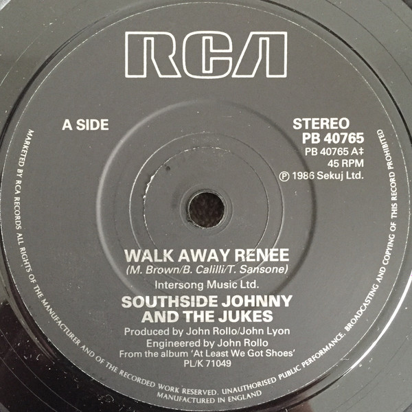 Album herunterladen Southside Johnny & The Jukes - Walk Away Renée