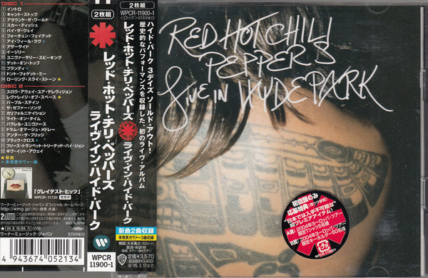 Red Hot Chili Peppers – Live In Hyde Park (2004, CD) - Discogs