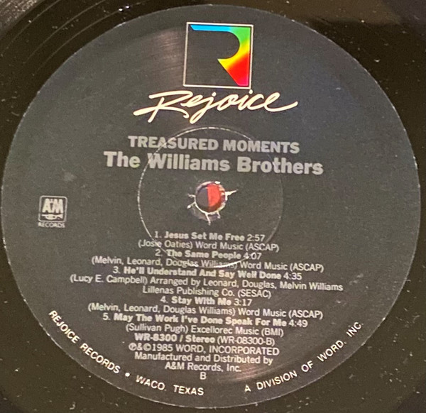 Album herunterladen The Williams Brothers - Treasured Moments