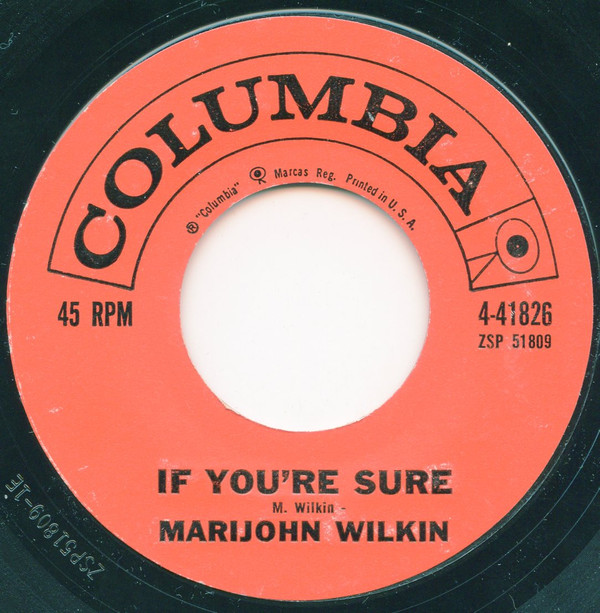 descargar álbum Marijohn Wilkin - Whip Poor Will If Youre Sure