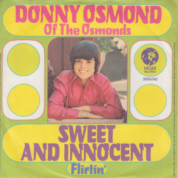 Donny Osmond Of The Osmonds – Sweet And Innocent (1971, MGM