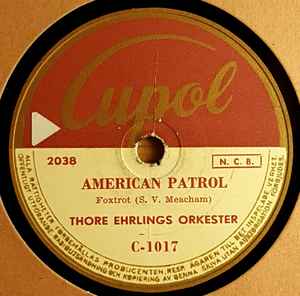Thore Ehrlings Orkester - American Patrol / Chattanooga Choo Choo album cover