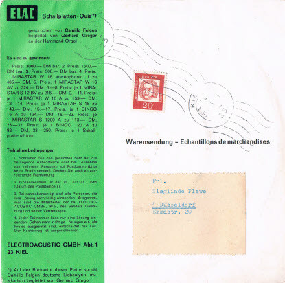 last ned album Camillo Felgen Gerhard Gregor - Liebesgedichte Elac Quiz 1964
