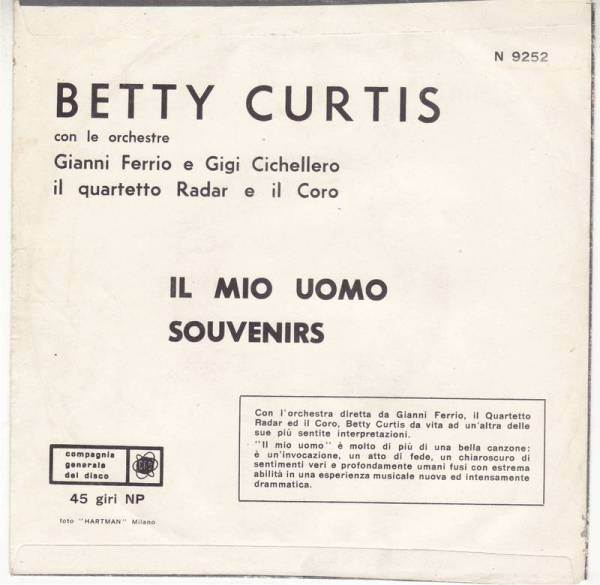 Album herunterladen Betty Curtis - Il Mio Uomo