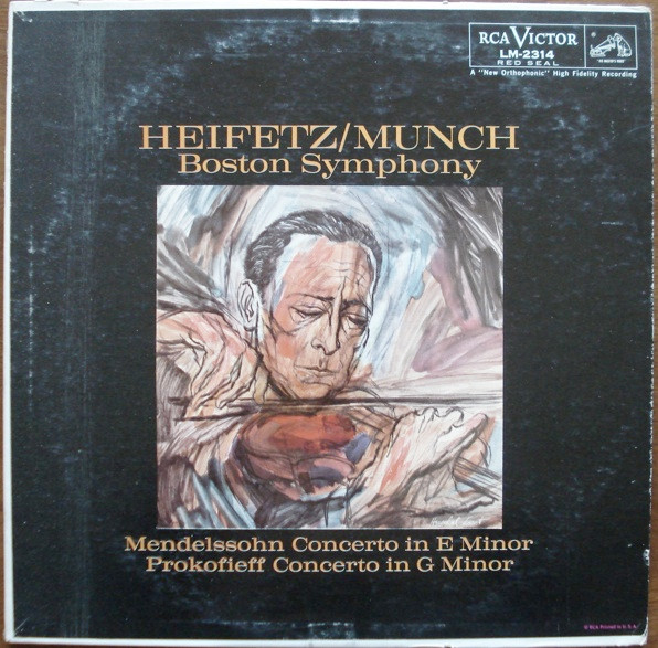 Heifetz, Munch, Mendelssohn, Prokofieff, Boston Symphony