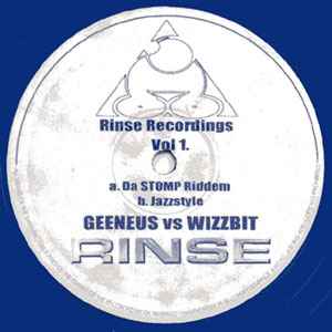 Geeneus - Rinse Recordings Vol 1. album cover