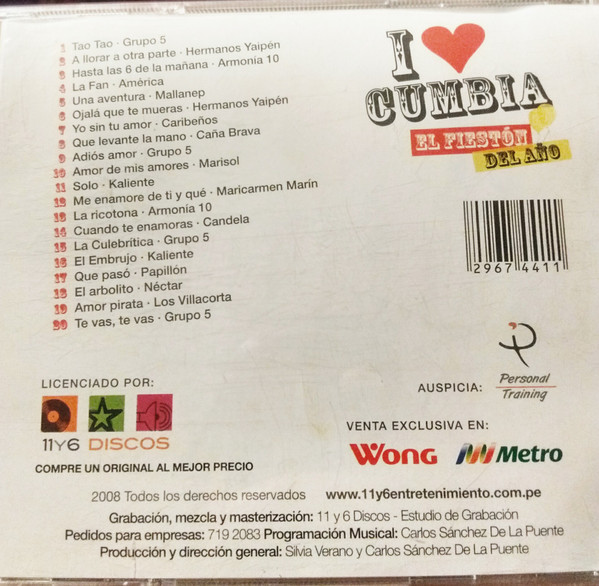 Album herunterladen Various - I Love Cumbia El Fiestón Del Año