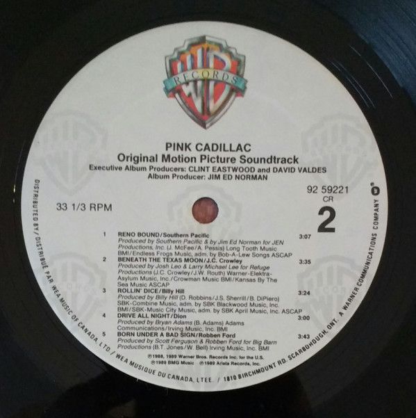 descargar álbum Various - Pink Cadillac Original Motion Picture Soundtrack