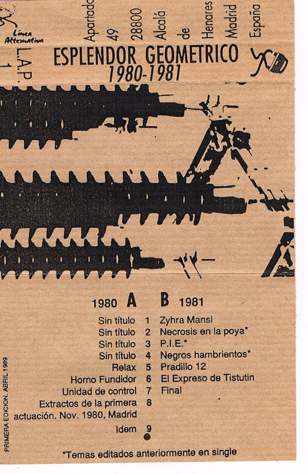 télécharger l'album Esplendor Geométrico - 1980 1981