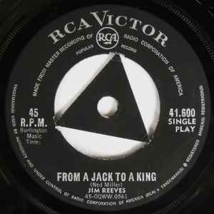 Jim Reeves - From A Jack To A King / Welcome To My World album cover