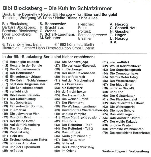 descargar álbum Elfie Donnelly - Bibi Blocksberg 6 Die Kuh Im Schlafzimmer