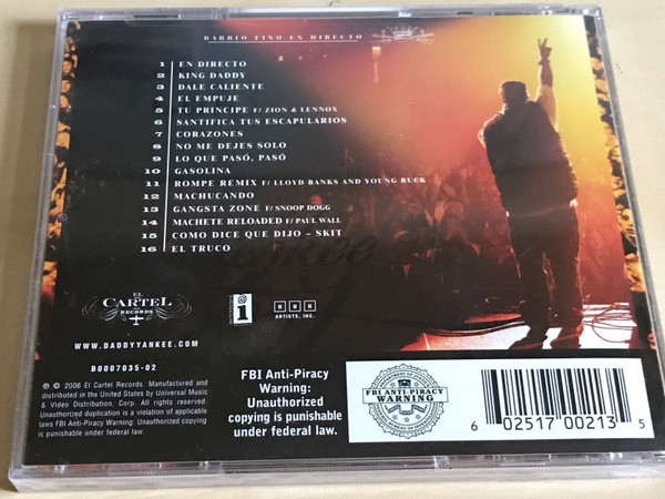 lataa albumi Daddy Yankee - Barrio Fino en Directo