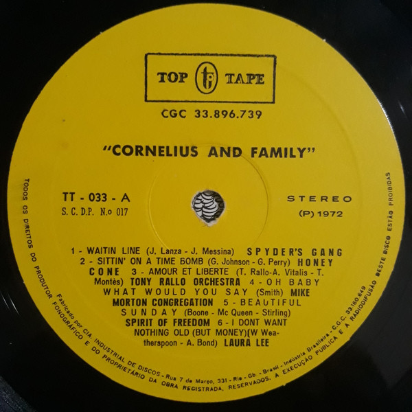 lataa albumi Cornelius And Family - Hoje