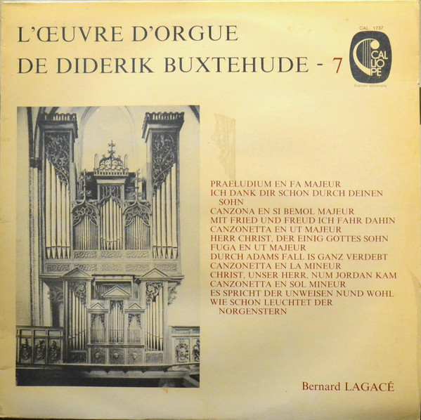 baixar álbum Diderik Buxtehude Bernard Lagacé - LŒuvre DOrgue De Diderik Buxtehude 7