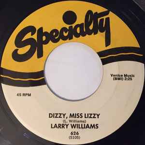 Larry Williams (3) - Dizzy, Miss Lizzy / Slow Down album cover