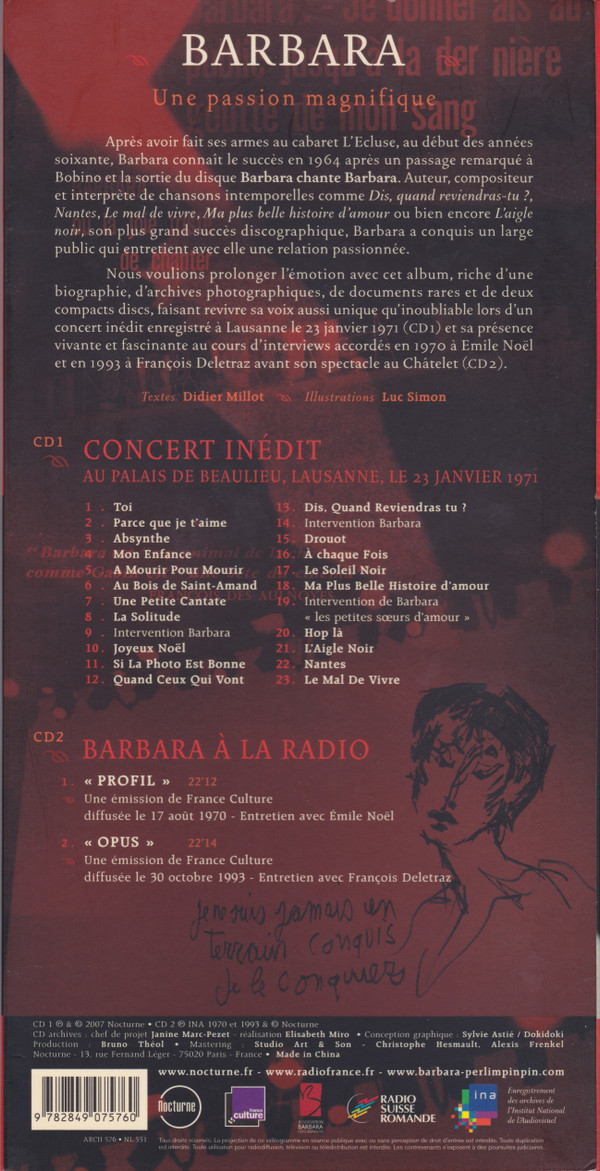 ladda ner album Barbara - Une Passion Magnifique