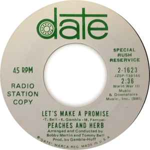 Peaches And Herb – Let's Make A Promise (1968, Vinyl) - Discogs