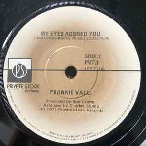 Frankie Valli - My Eyes Adored You album cover