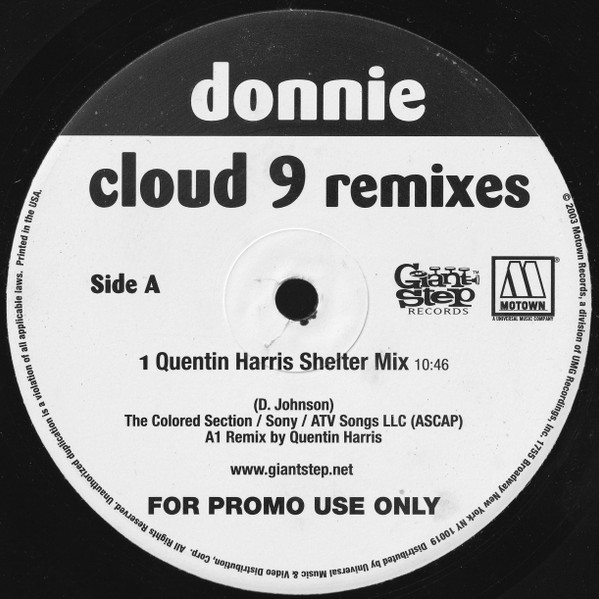 Donnie – Cloud 9 (Remixes) (2003, Vinyl) - Discogs