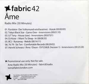Âme - Fabric 42 (Radio Mix) album cover