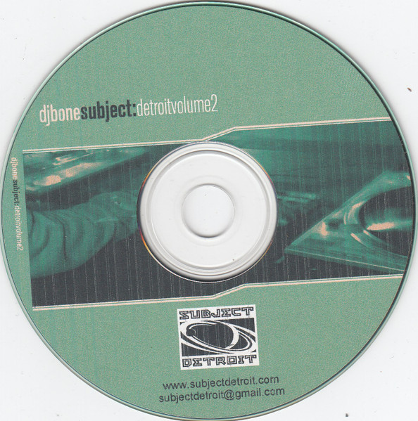 DJ Bone – Subject:Detroit Volume 2 (2000, CD) - Discogs